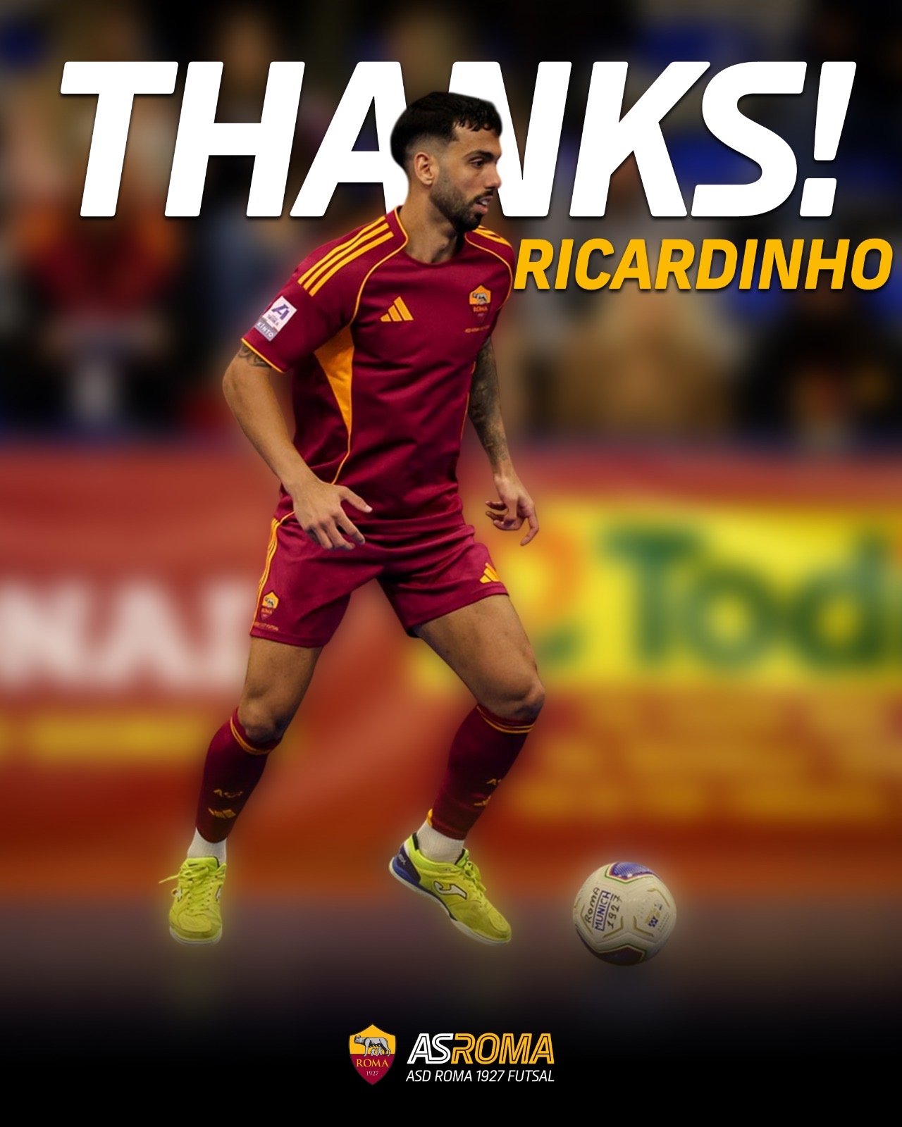 Il Club e Ricardinho ai saluti 