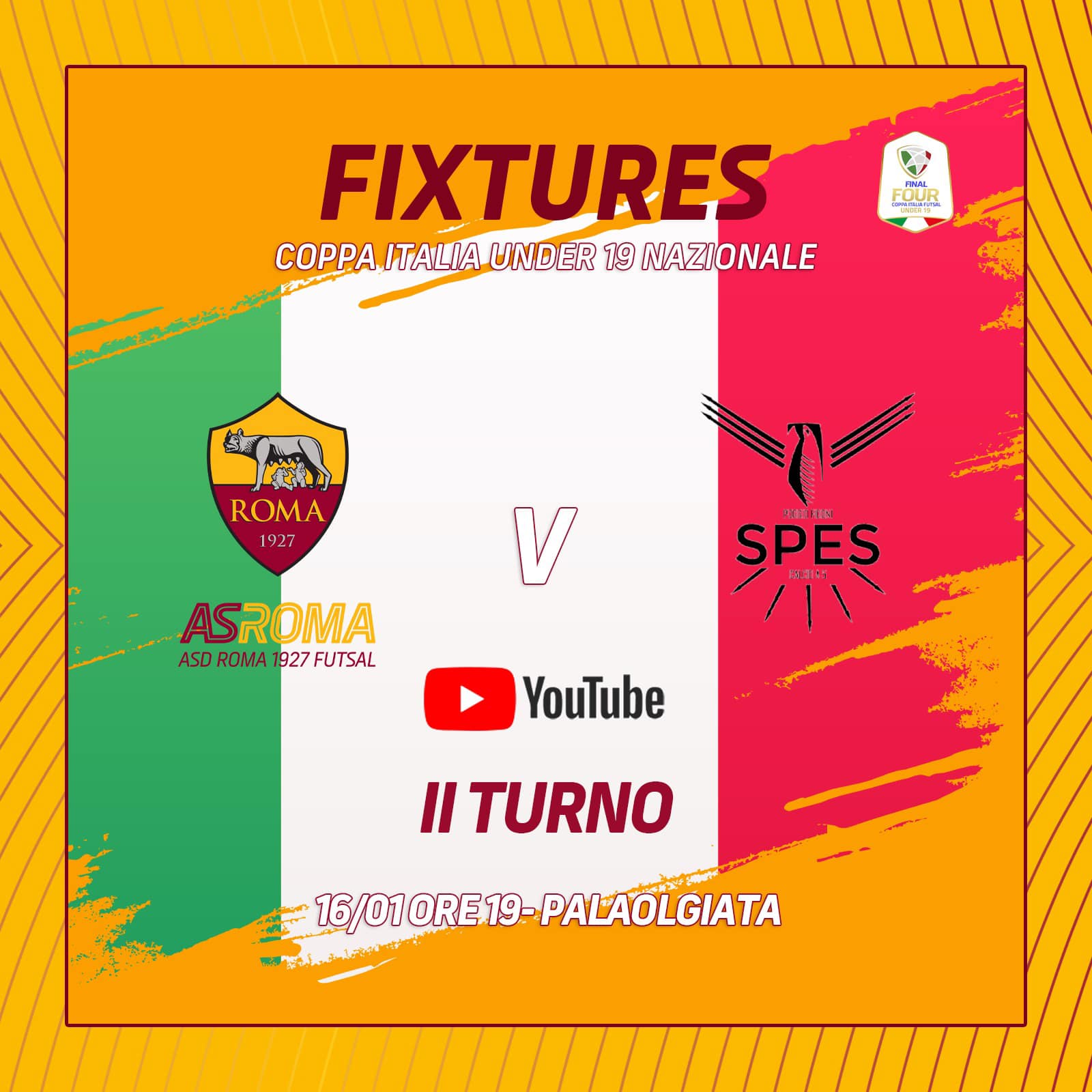 Coppa Italia U19 | Roma 1927 Futsal - Spes
