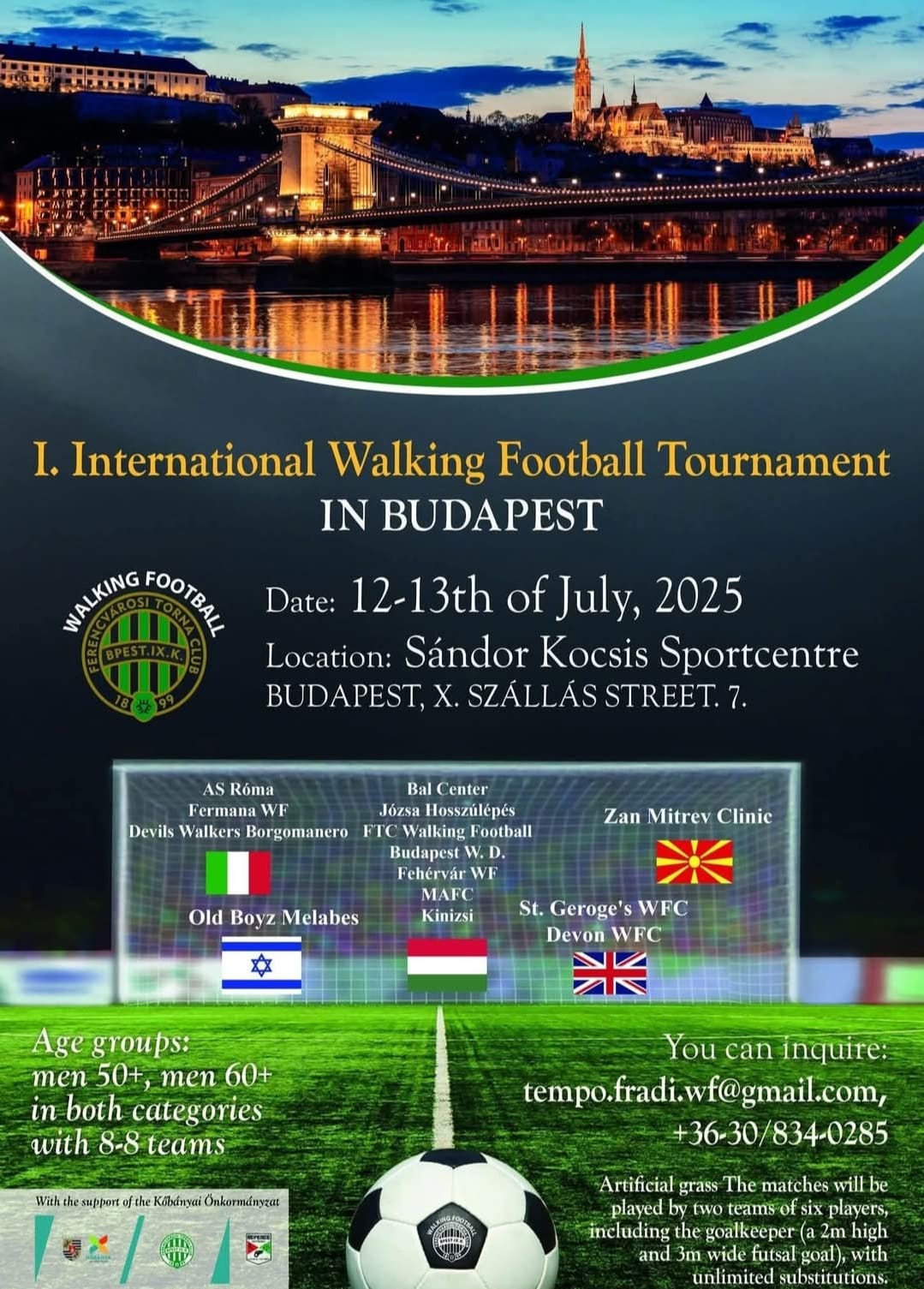 WF | La Roma 1927 al 1° Torneo Internazionale a Budapest