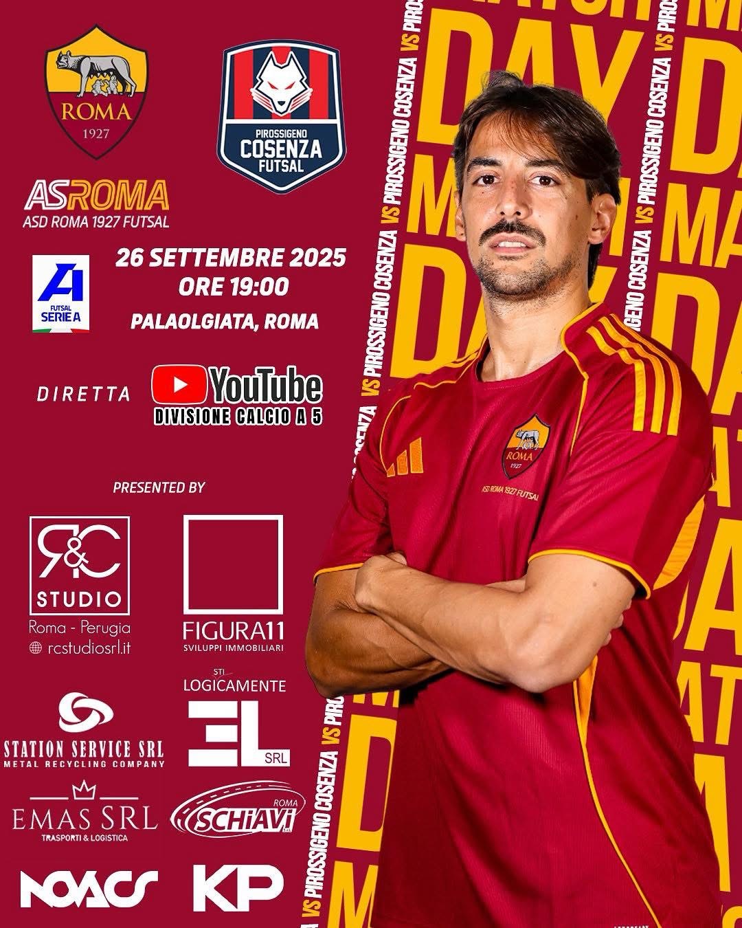 Matchday | Roma 1927 Futsal - Pirossigeno Cosenza