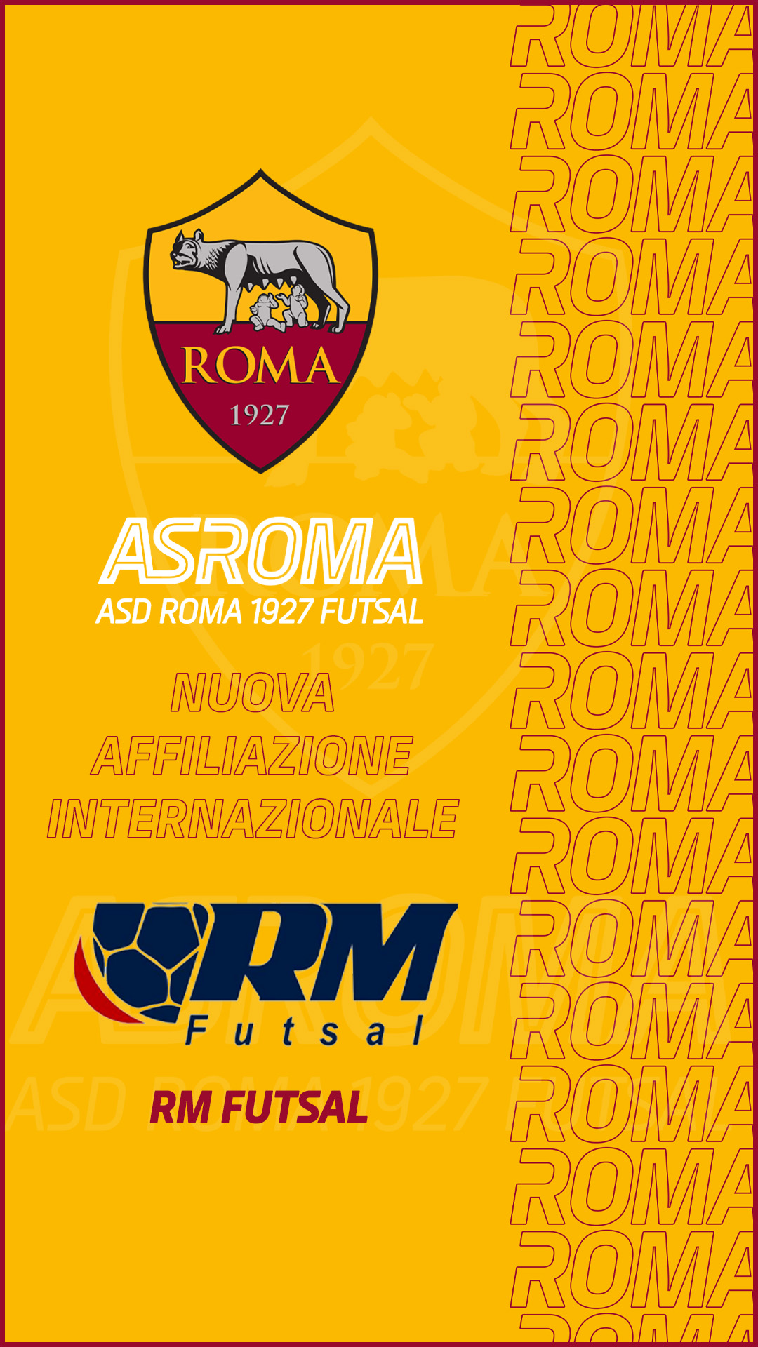 Accordo di Affiliazione internazionale con la RM Futsal 