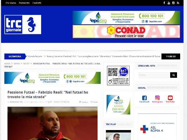 L'intervista al Mister Fabrizio Reali su TRC Civitavecchia