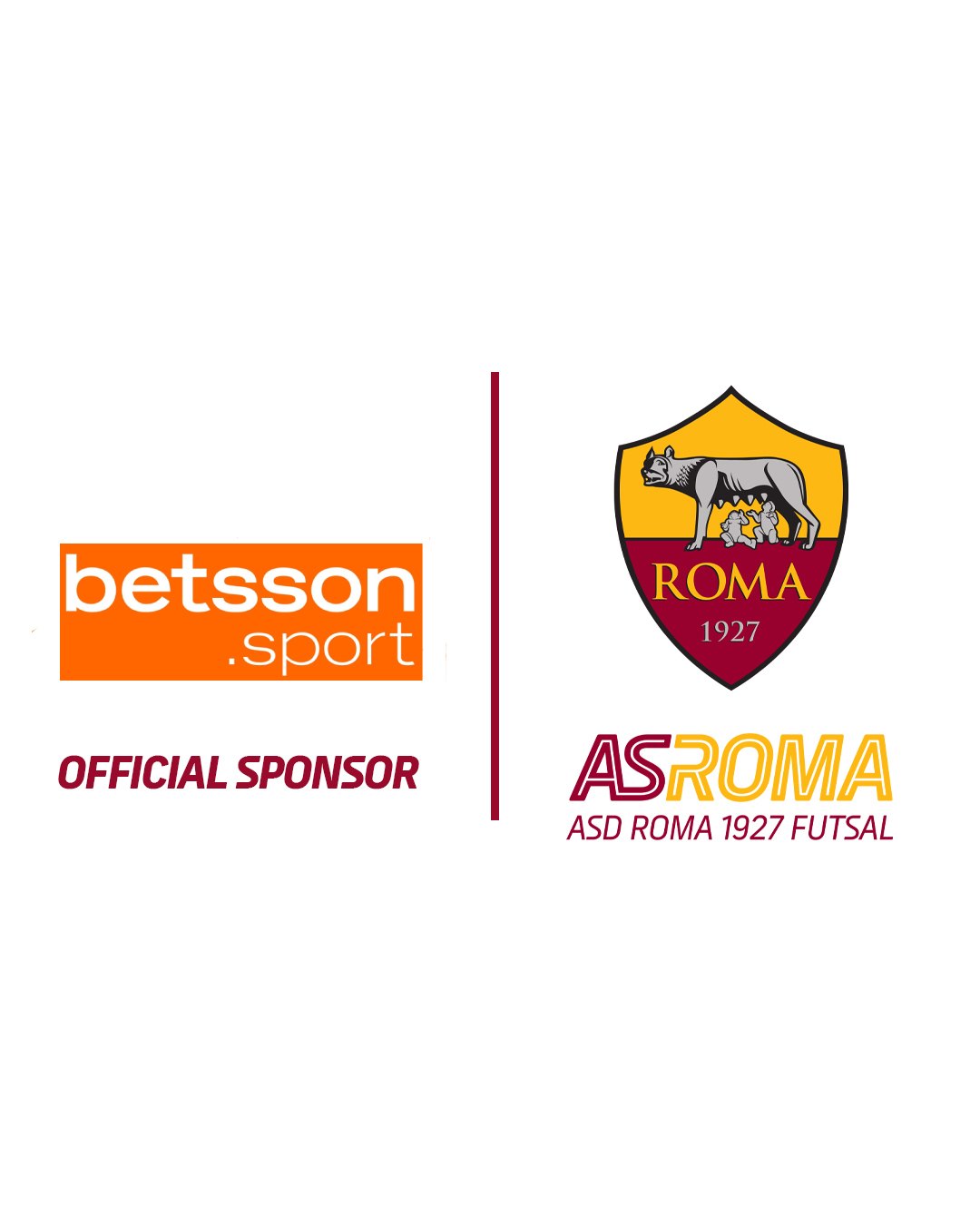 BETSSON SPORT SIGLA L’ACCORDO CON LA ROMA 1927 FUTSAL: IL BRAND DEBUTTA COME BACK SPONSOR SULLA TERZA MAGLIA