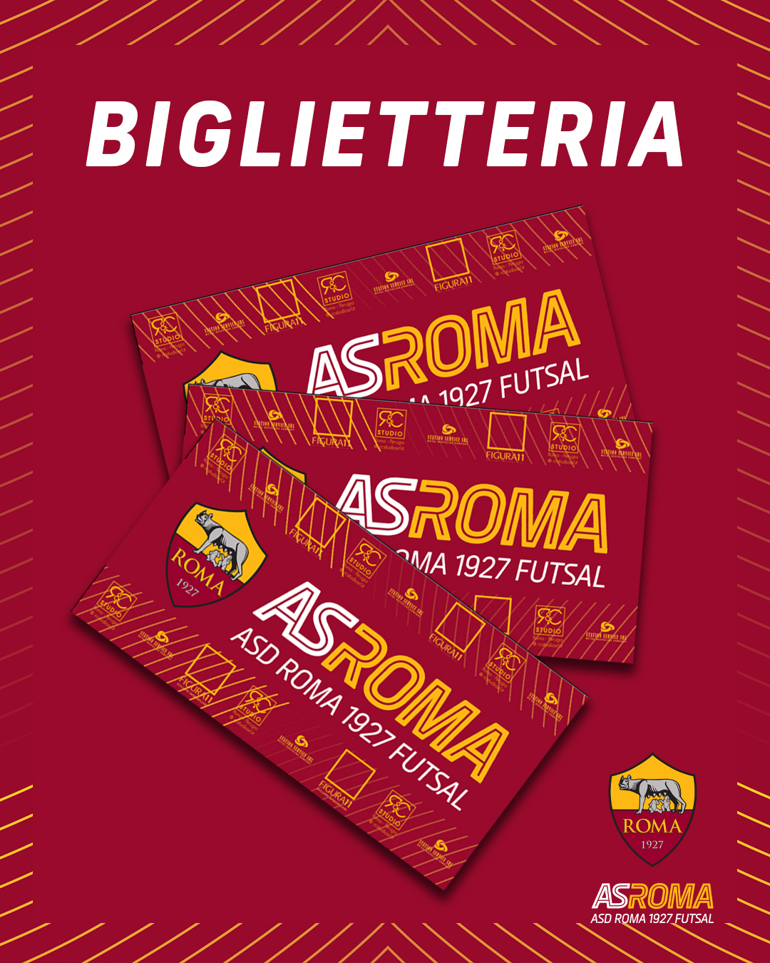 Biglietteria | Gare casalinghe Roma 1927 Futsal – serie A 25/26