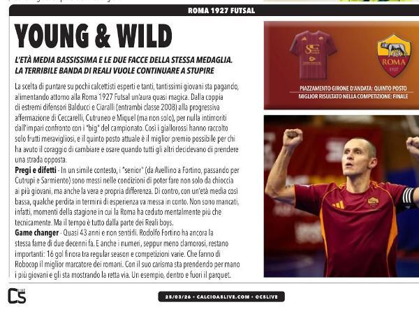 Le pagine di Calcioa 5 Live dedicate alla Roma 1927 Futsal