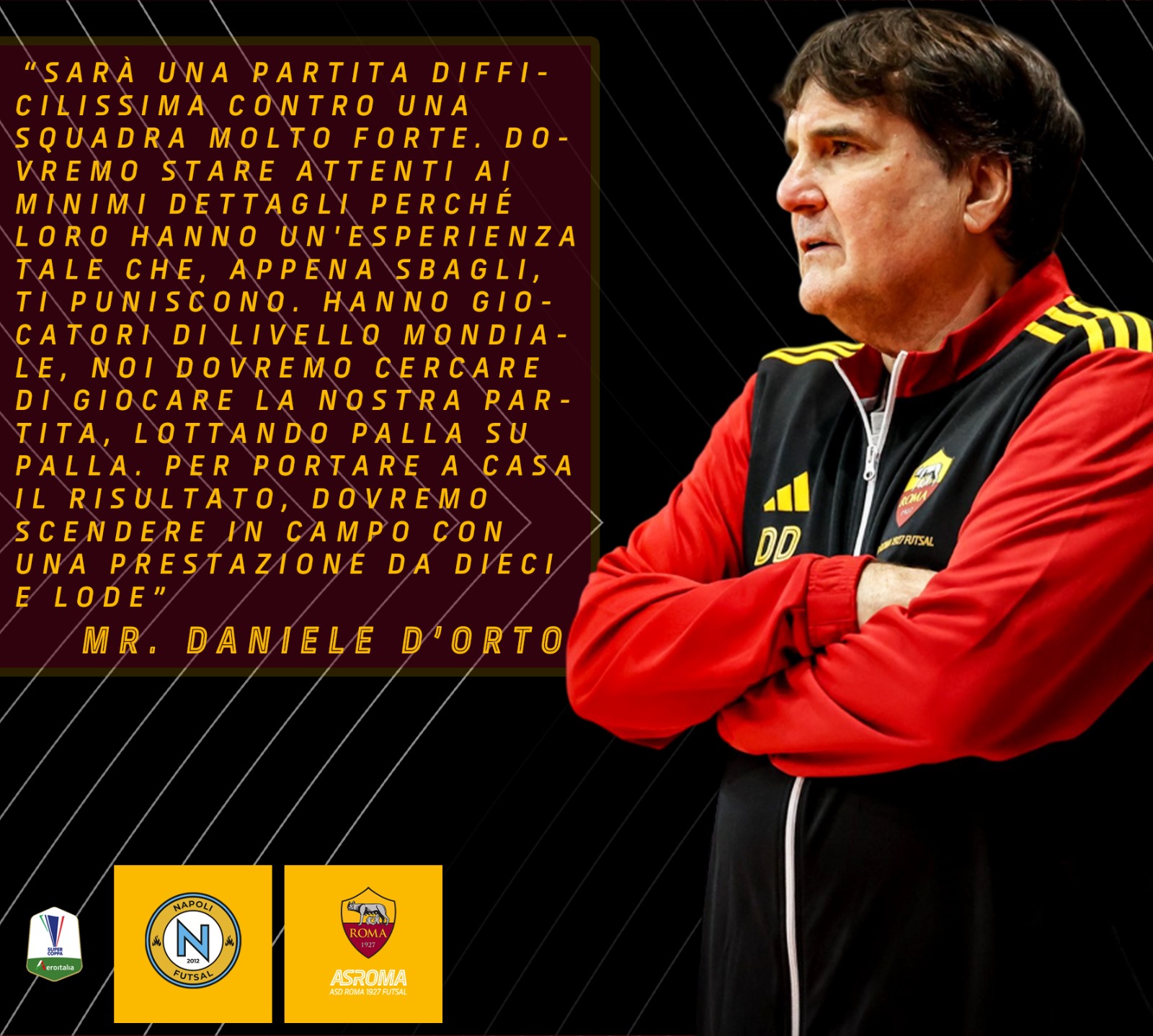 Mister D'Orto presenta MoMap Napoli Futsal - Roma 1927 Futsal