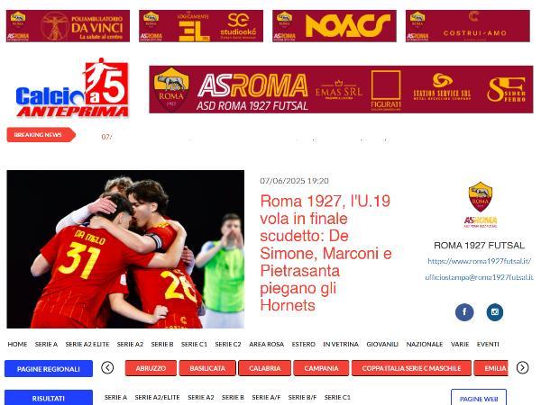 L'articolo su Calcio a 5 Anteprima dedicato alla Roma 1927 Futsal