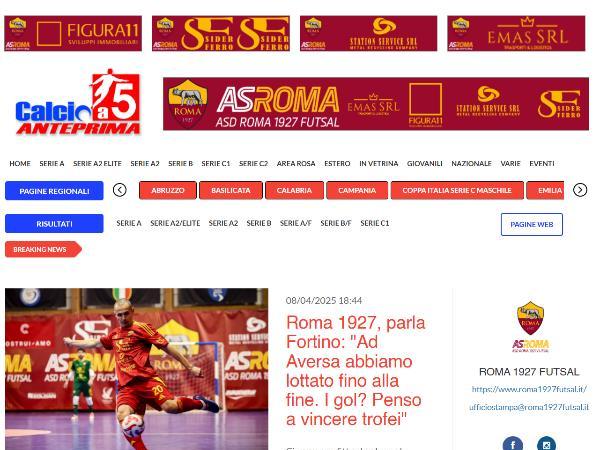 L'intervista a Rodolfo Fortino su Calcio a 5 Anteprima