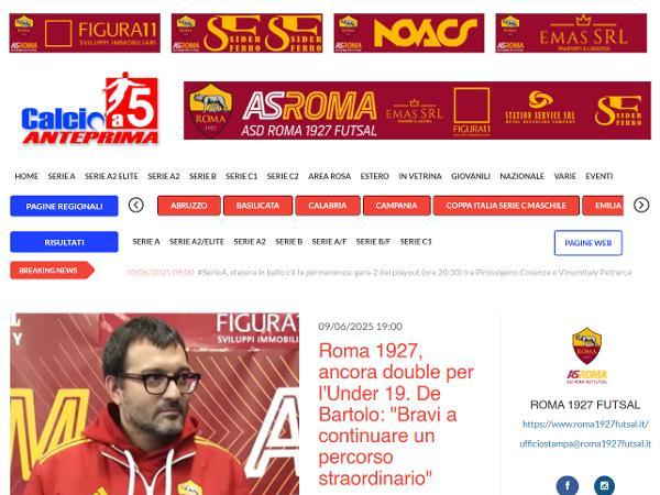 L'intervista al Direttore Sportivo Adriano De Bartolo su Calcio a 5 Anteprima