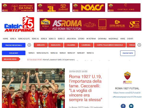 L'intervista a Tommaso Ceccarelli su Calcio a 5 Anteprima