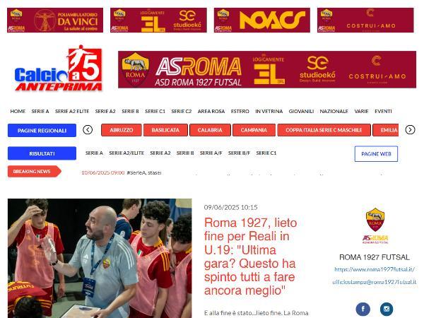L'intervista al Mister Fabrizio Reali su Calcio a 5 Anteprima