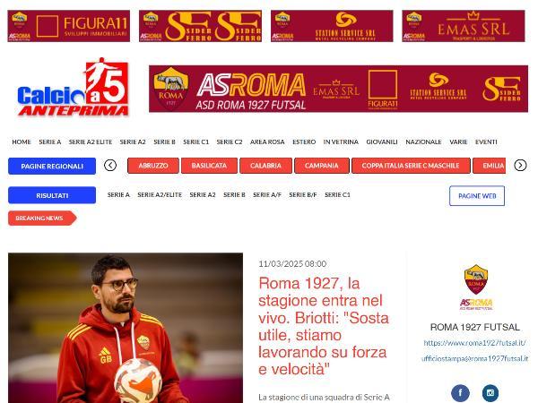 L'intervista a Gianluca Briotti su Calcio a 5 Anteprima