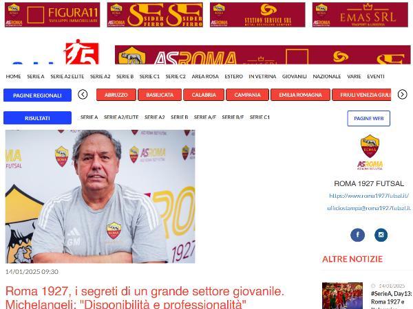 L'intervista al responsabile del settore giovanile agonistico Gaetano Michelangeli su Calcio a 5 Anteprima