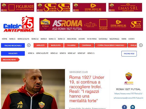 L'intervista a Fabrizio Reali su Calcio a 5 Anteprima