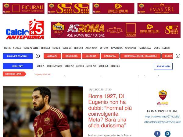 L'intervista ad Alessio Di Eugenio su Calcio a 5 Anteprima