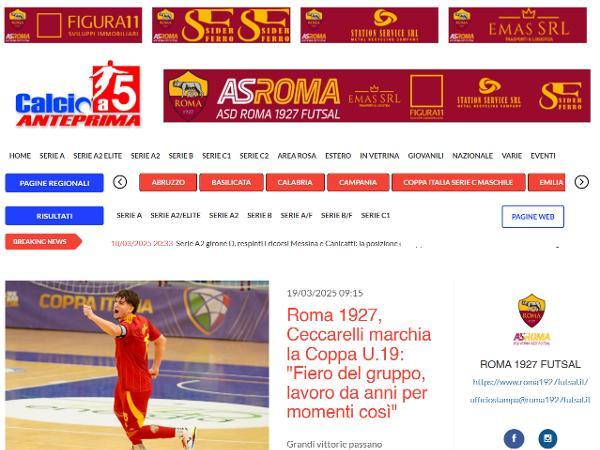 L'intervista a Tommaso Ceccarelli su Calcio a 5 Anteprima
