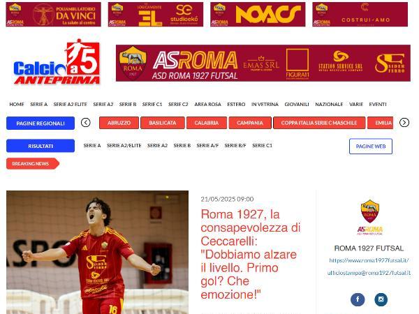 L'intervista a Tommaso Ceccarelli su Calcio a 5 Anteprima