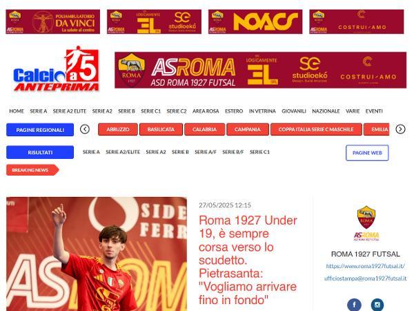 L'intervista a Luca Pietrasanta su Calcio a 5 Anteprima
