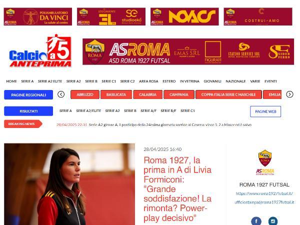 L'intervista al Mister Livia Formiconi su Calcio a 5 Anteprima