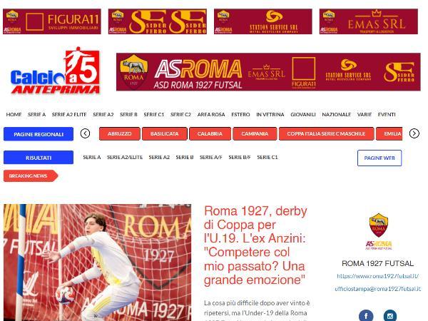 L'intervista a Filippo Anzini su Calcio a 5 Anteprima