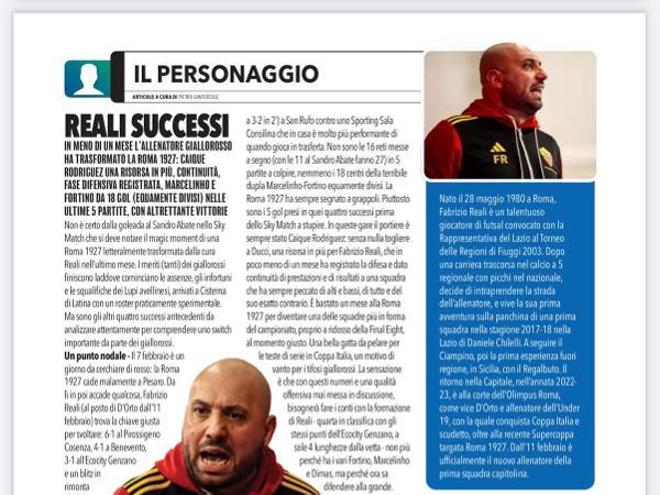 Le pagine di Calcioa 5 Live dedicate alla Roma 1927 Futsal