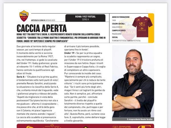 L'intervista al Vicepresidente Renato Serafini su Calcio a 5 Live