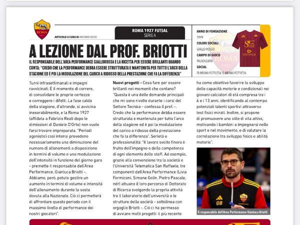 L'intervista a Gianluca Briotti su Calcio a 5 Live