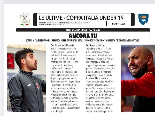 Le pagine di Calcioa 5 Live dedicate alla Roma 1927 Futsal