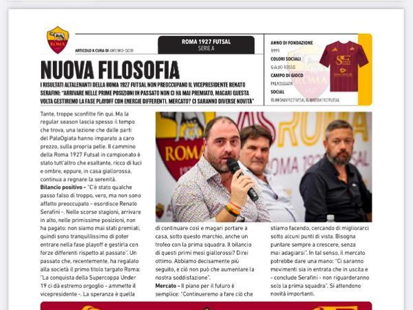 L'intervista al Vicepresidente Renato Serafini su Calcio a 5 Live