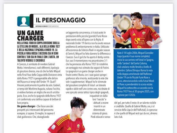 Le pagine di Calcioa 5 Live dedicate alla Roma 1927 Futsal