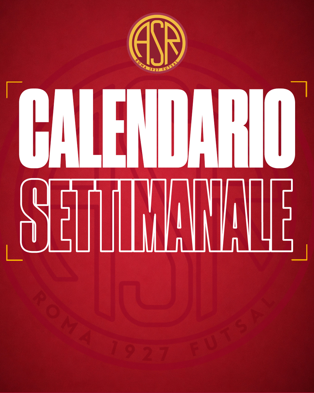 Calendario Settimanale 2-4 ottobre 2026