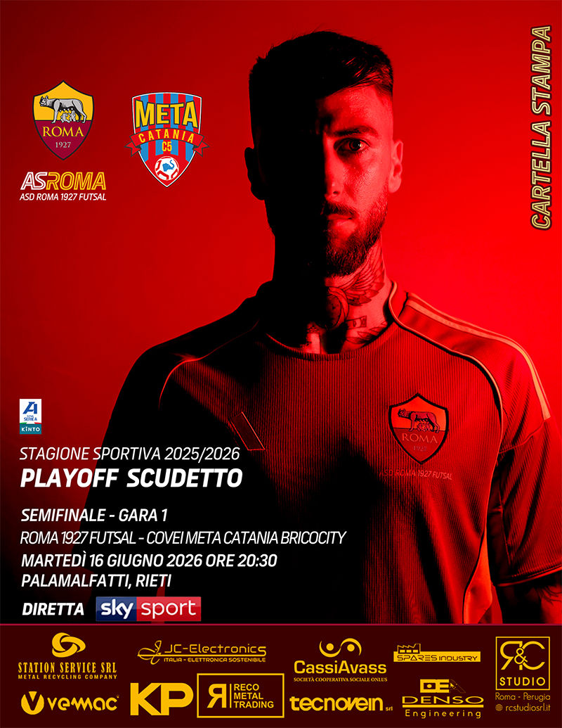 Playoff Semifinale Gara 1 | Roma 1927 Futsal - Covei Meta Catania Bricocityi| La cartella stampa 