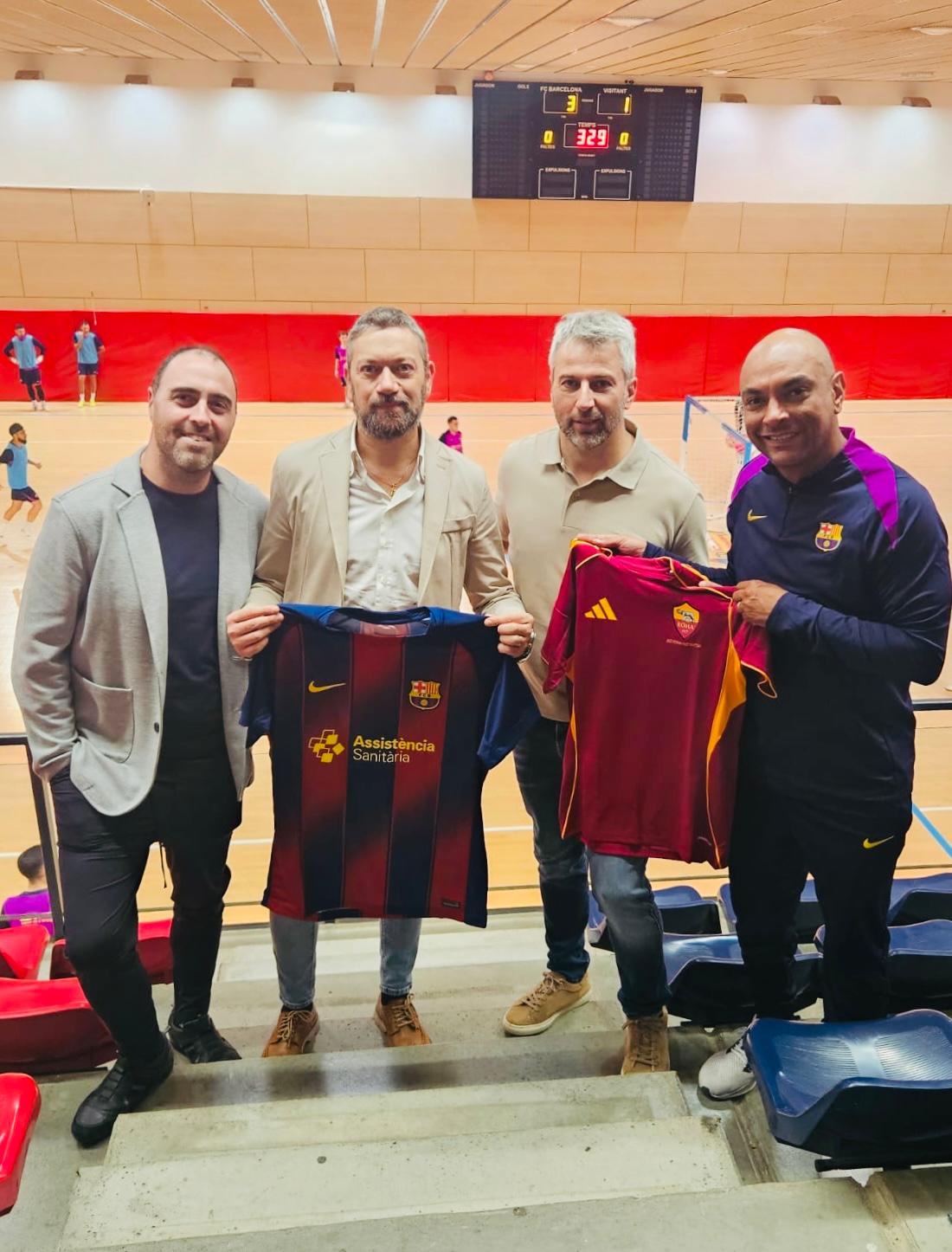 La Roma 1927 Futsal ospite alla Ciutat Esportiva Joan Gamper, il Centro sportivo del FC Barcelona