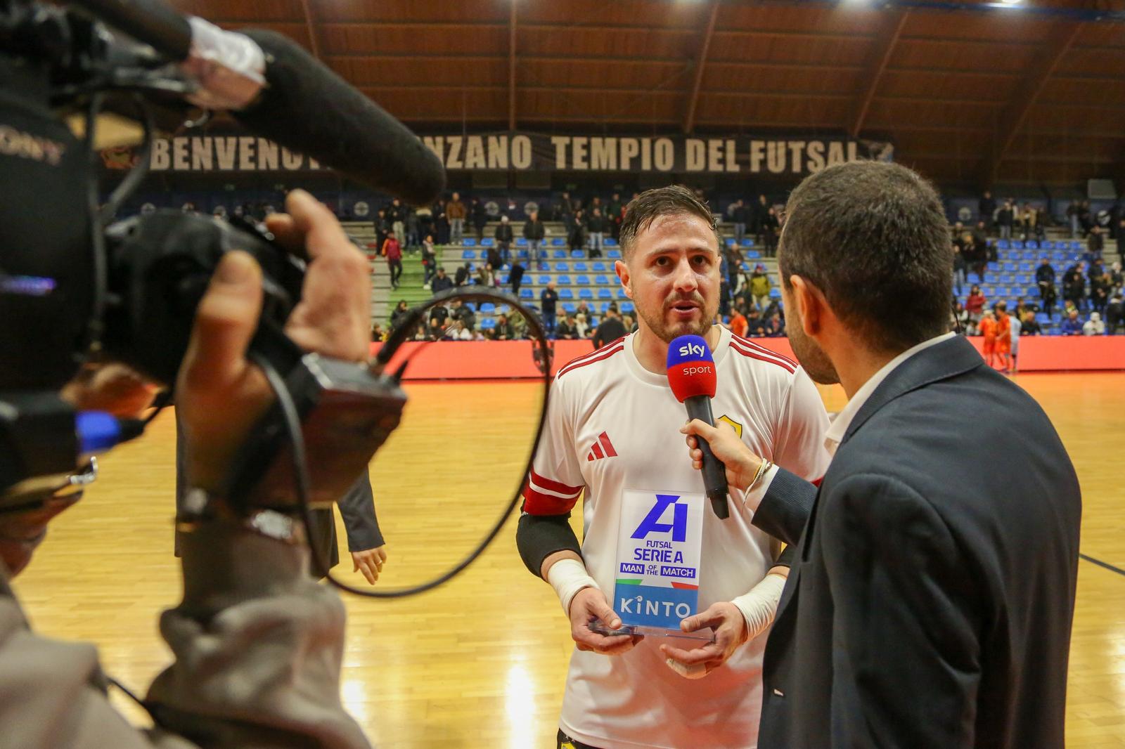 Nicolás Sarmiento dopo Ecocity Genzano - Roma 1927 Futsal