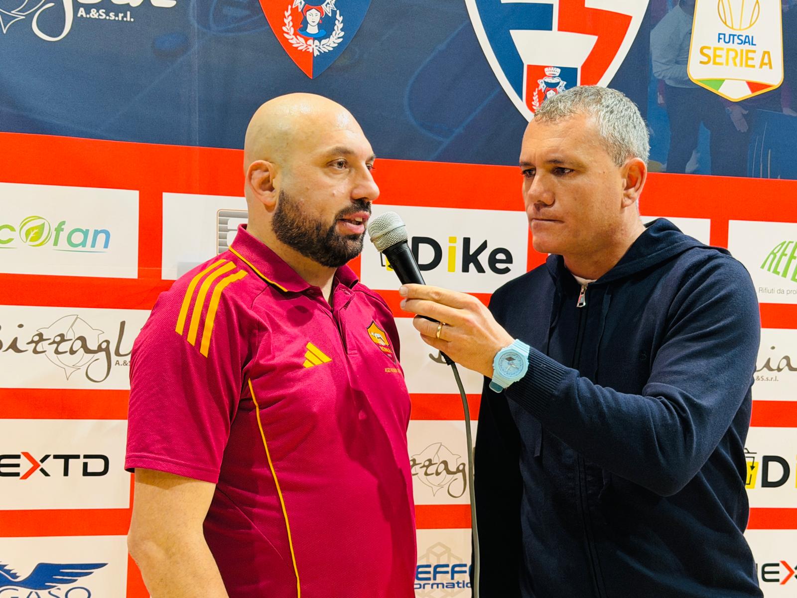 Mister Reali dopo Fortitudo Pomezia - Roma 1927 Futsal