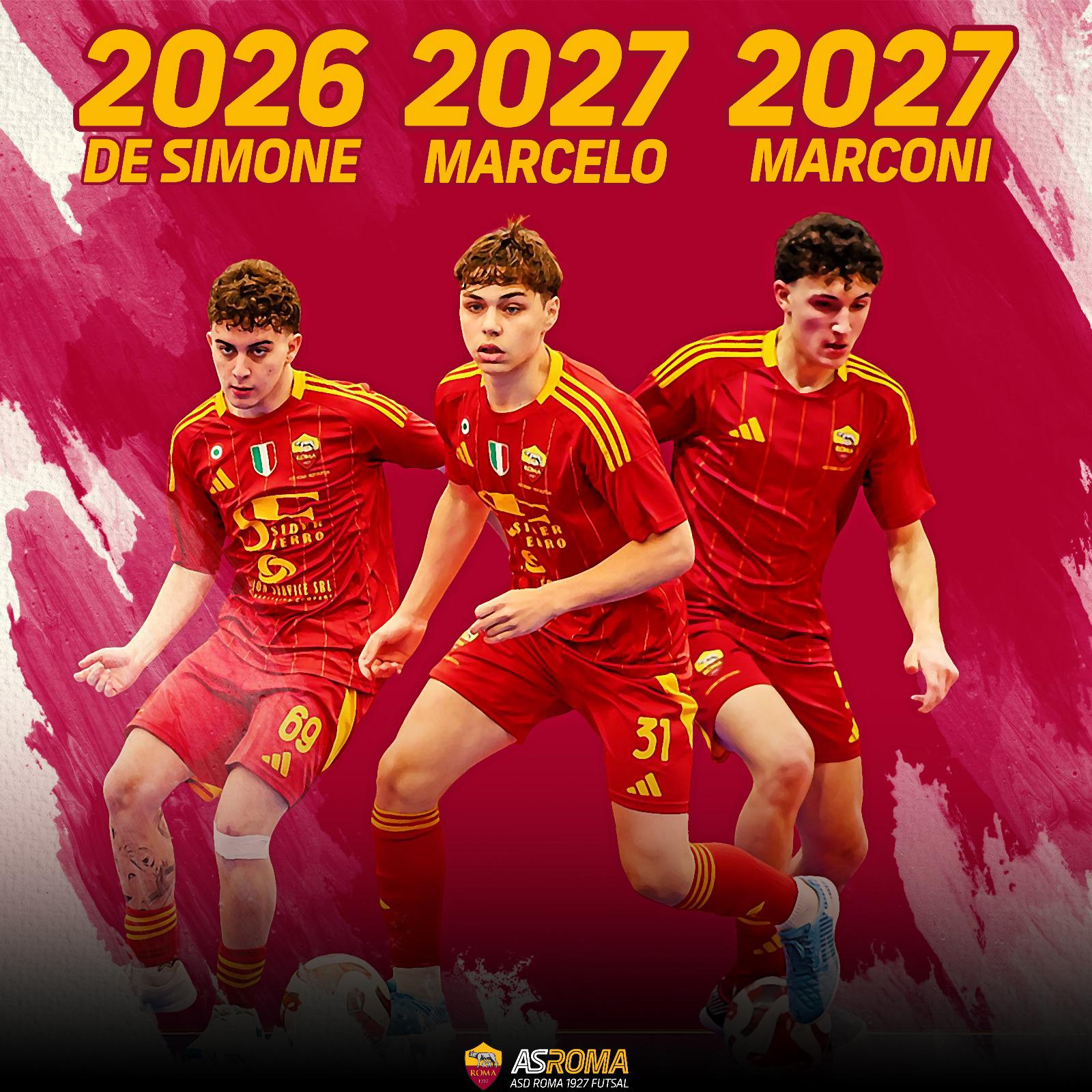 De Simone, Marcelo e Marconi rinnovano con il Club 