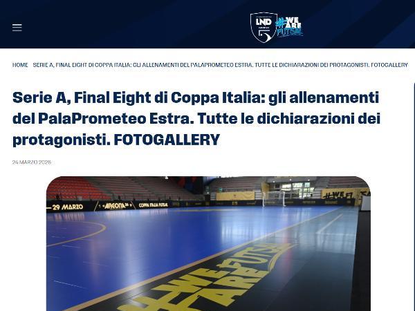L'articolo della Divisione Calcio a 5 sulla Coppa Italia