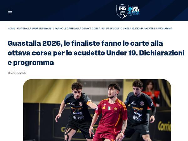 L'articolo della Divisione Calcio a 5 sulla Final Four Scudetto 25/26 Under 19