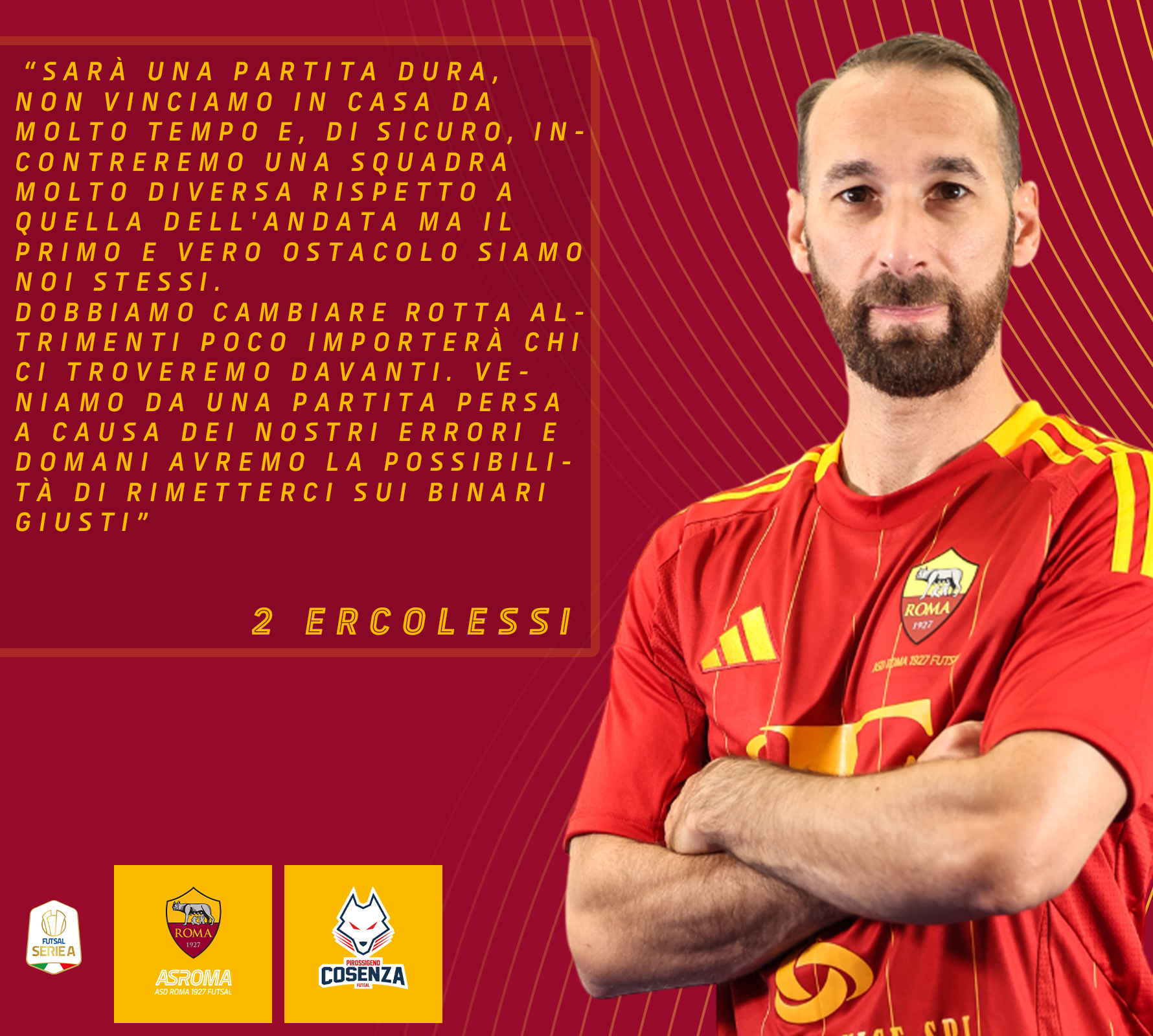 Ercolessi presenta Roma 1927 Futsal - Pirossigeno Cosenza