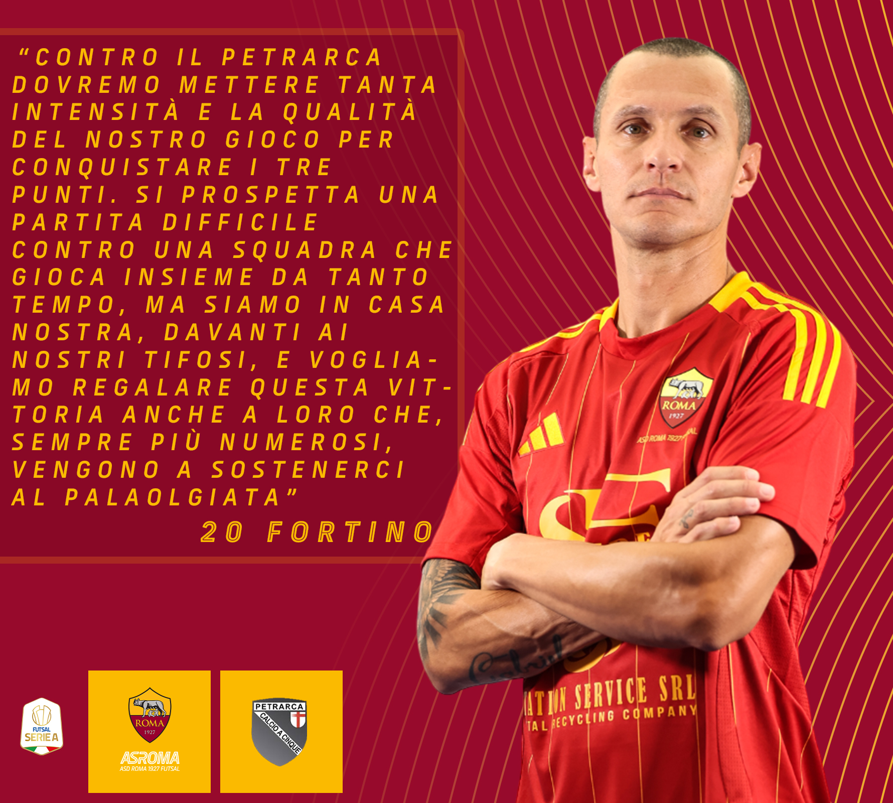 Fortino presenta Roma 1927 Futsal - Vinumitaly Petrarca