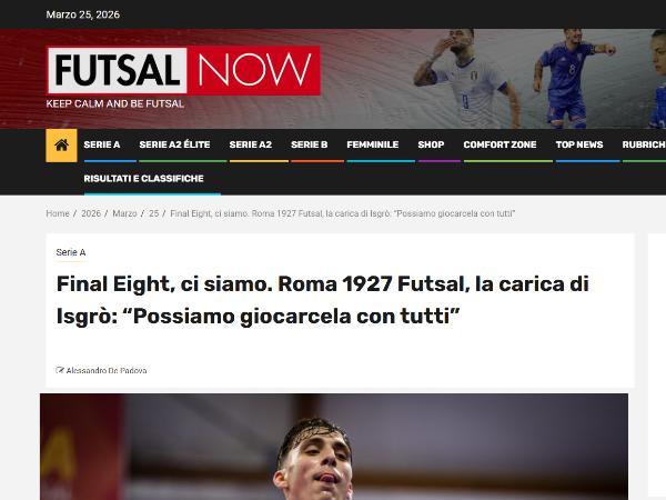 L'intervista ad Antonino Isgrò su FutsalNow.it