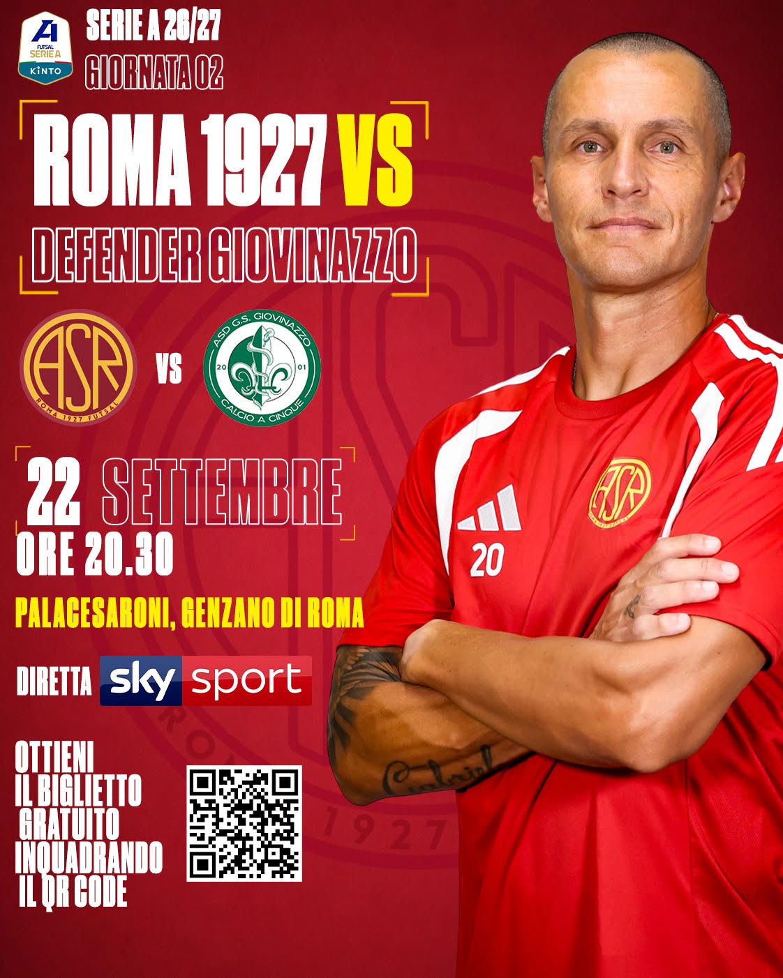 Biglietteria | Roma 1927 - Defender Giovinazzo 