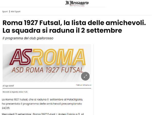 L'intervista al direttore generale Alessandro Angelucci su Il Messaggero