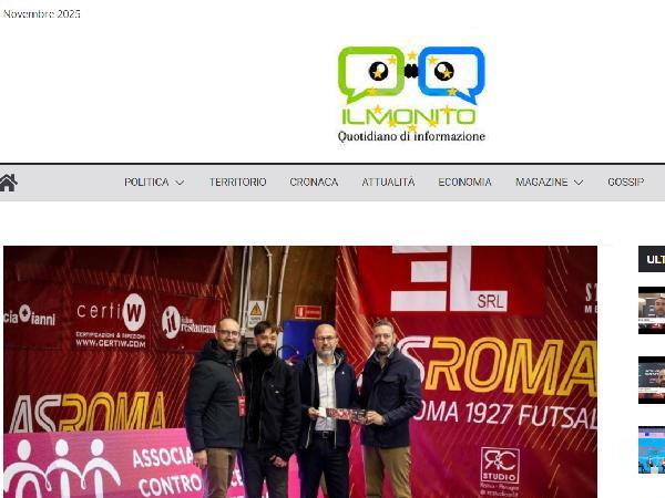 L'articolo su Il Monito dedicato alla Roma 1927 Futsal