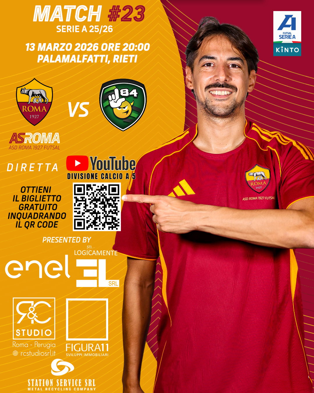 Ingresso gratuito previa registrazione | Roma 1927 - L84 Torino