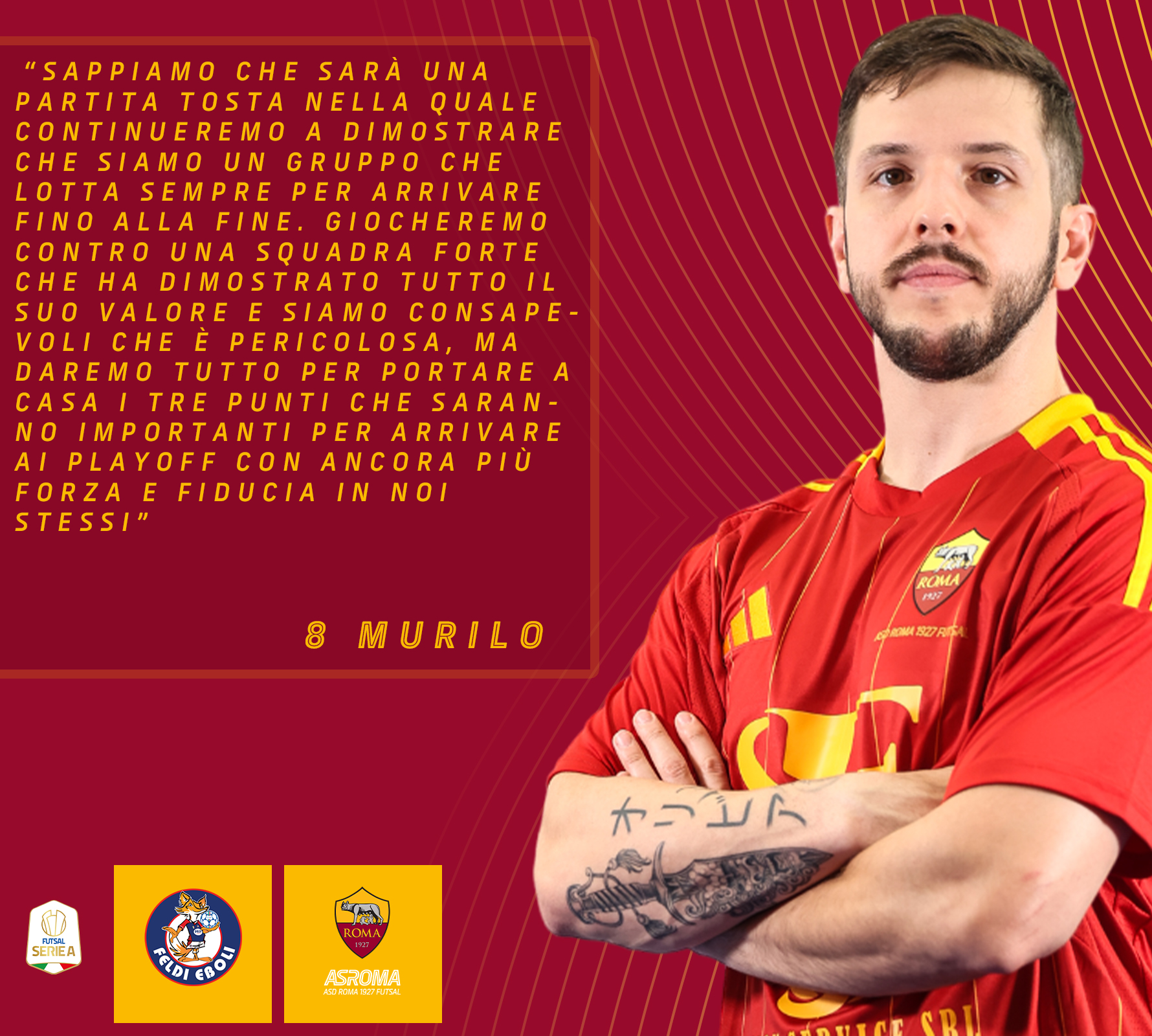Murilo presenta Feldi Eboli - Roma 1927 Futsal