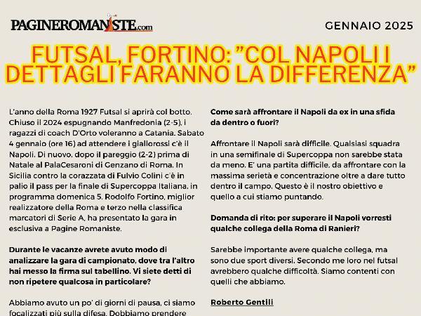 L'intervista a Rodolfo Fortino sul mensile di PagineRomaniste.com