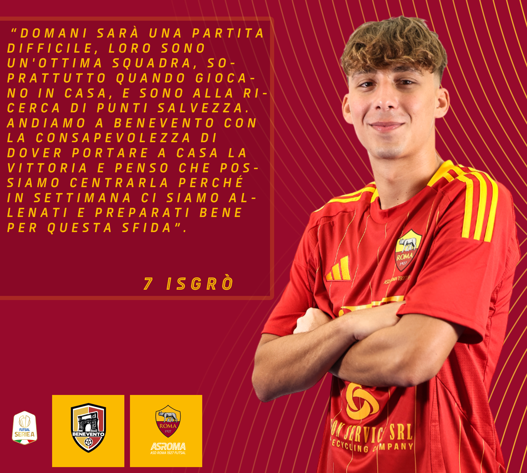 Isgrò presenta GG Team Wear Benevento 5 - Roma 1927 Futsal