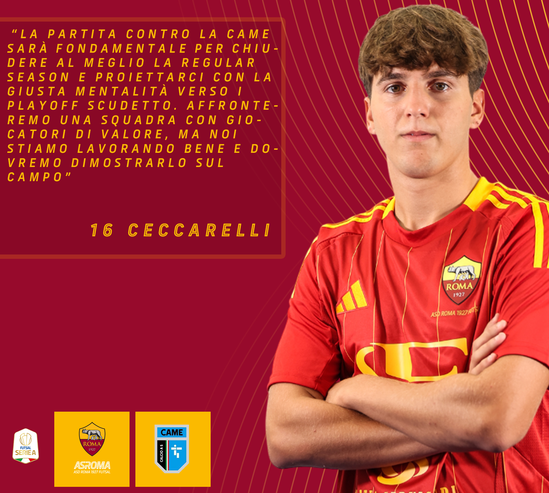 Ceccarelli presenta Roma 1927 Futsal - Came Treviso
