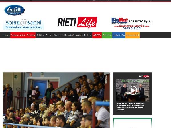 L'articolo su RietiLife.it dedicato alla Roma 1927 Futsal